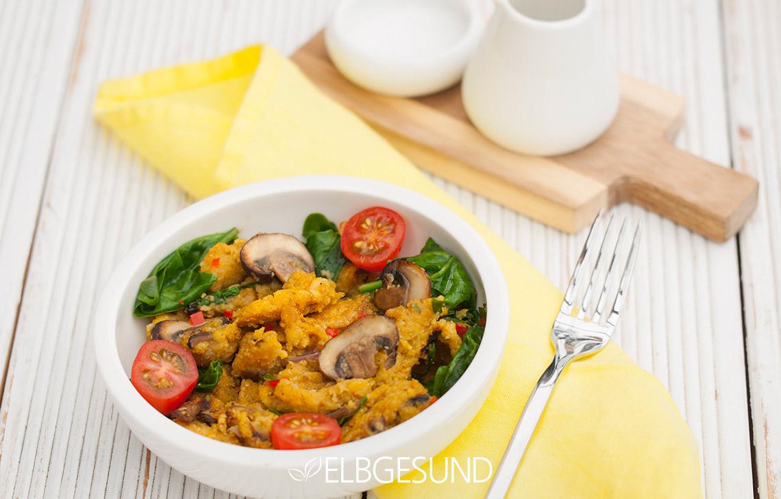 Rezeptbild: Geniales Mungbohnen-Rührei – ein ungewöhnliches Feel-Good-Rezept