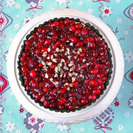 Rezeptbild: Schoko-Preiselbeeren Tart