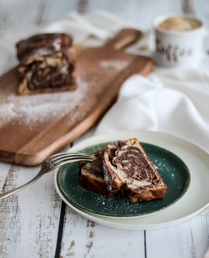 Rezeptbild: gesunder Marmorkuchen