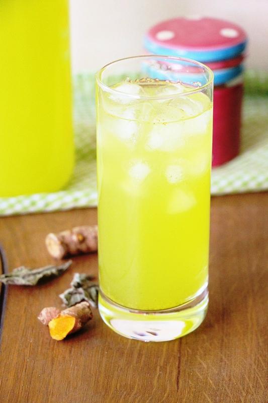 Rezeptbild: Kurkuma - Minze - Eistee