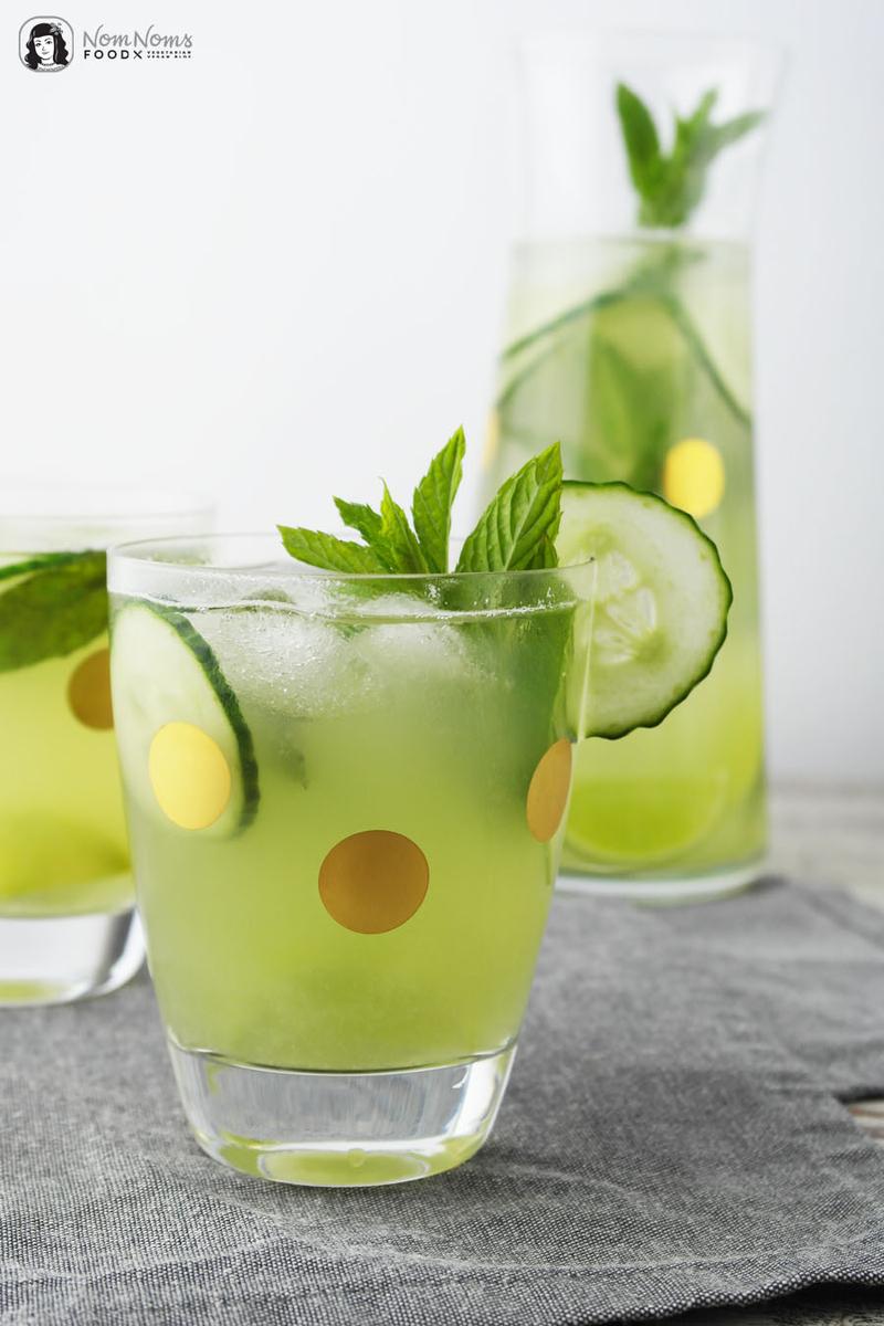 Rezeptbild: Erfrischende Gurken-Limonade mit Minze