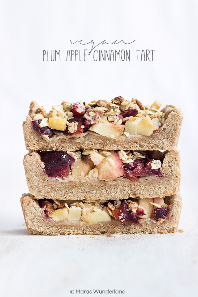 Rezeptbild: Vegane Apfel- oder Zwetschgen-Zimt-Tarte