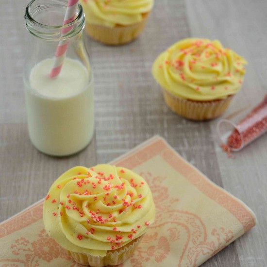 Rezeptbild: Eierlikör Cupcakes