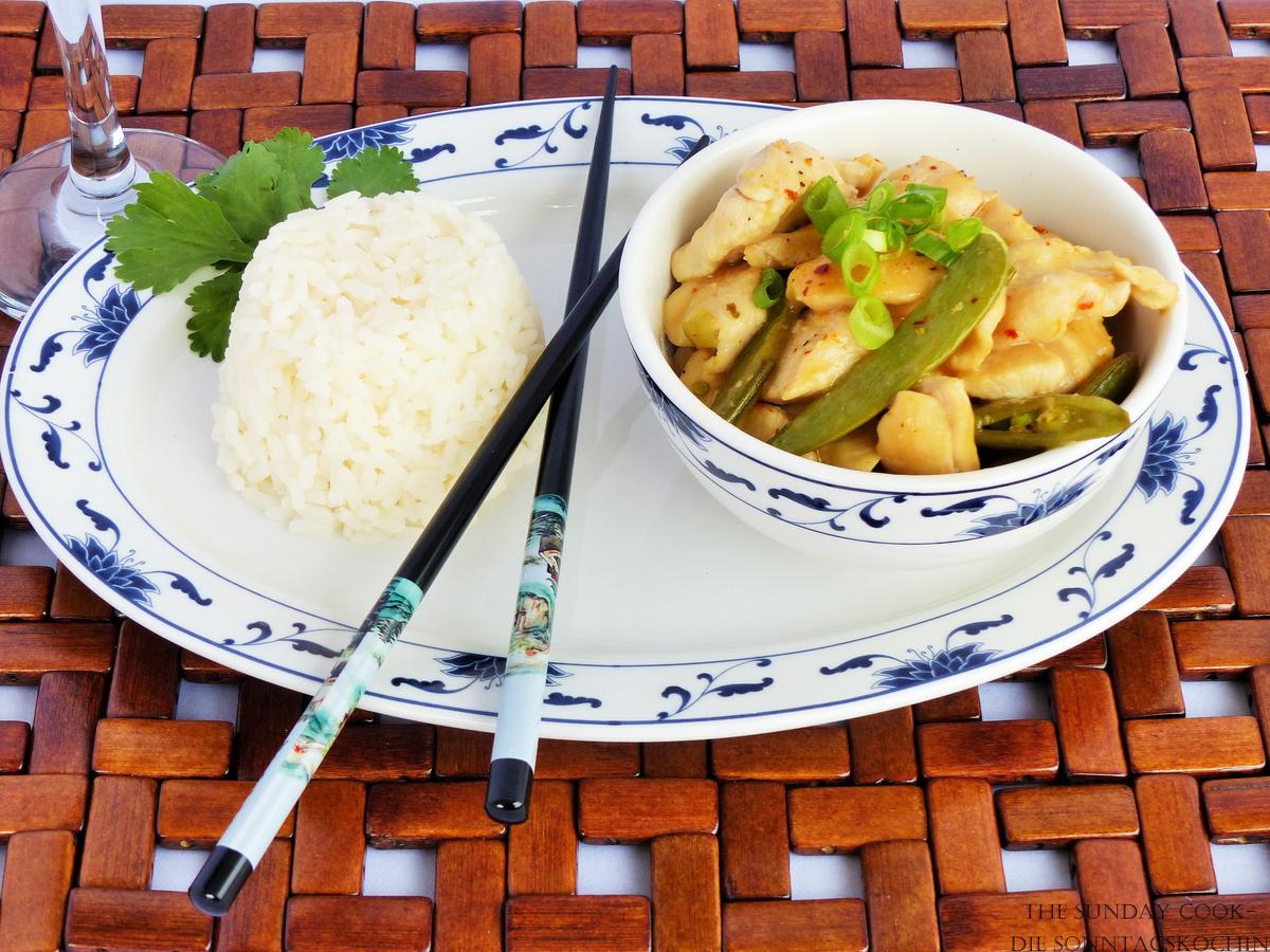 Rezeptbild: scharfes Zitronenhähnchen nach chinesischer Art
