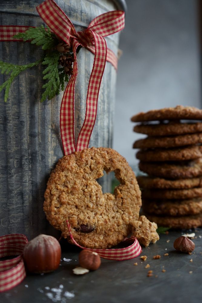 Rezeptbild: Haselnuss – Haferflockenplätzchen