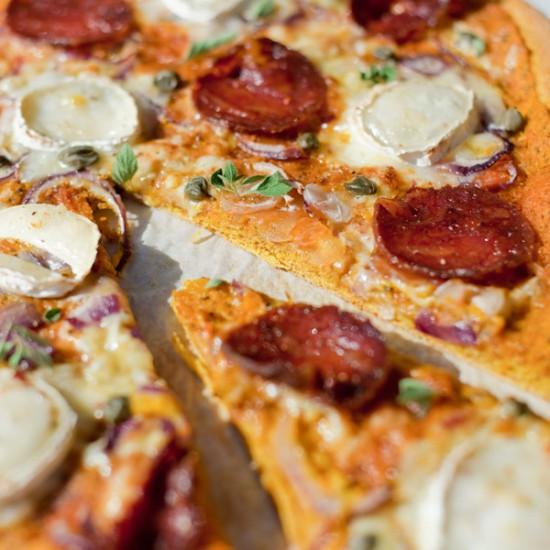 Rezeptbild: Kürbispizza