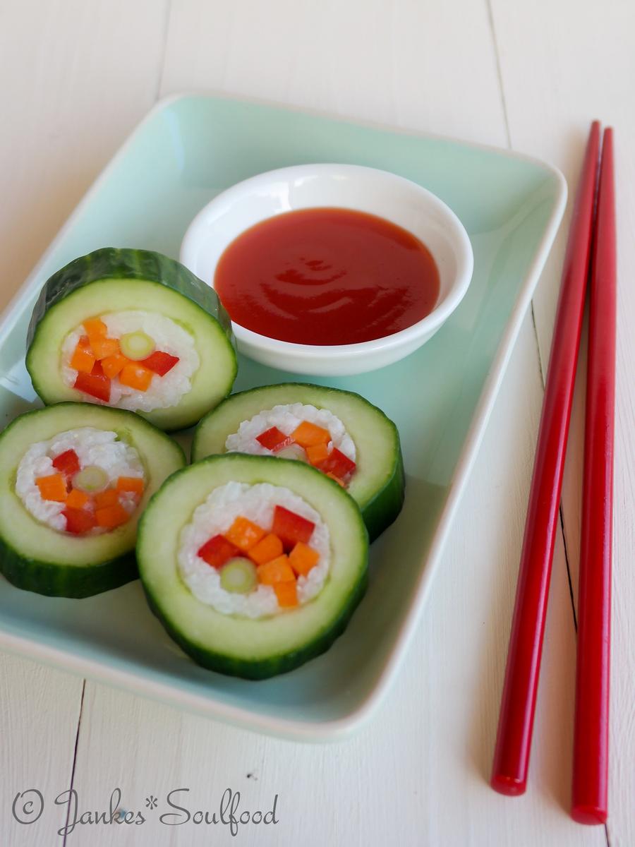 Rezeptbild: Gurken-Sushi