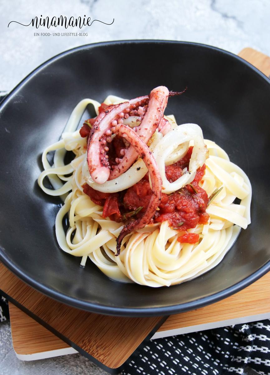 Rezeptbild: Tagliatelle mit Tintenfisch
