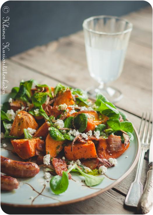 Rezeptbild: Süßkartoffelsalat mit Speck