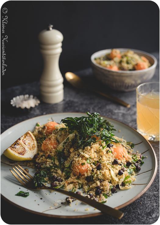 Rezeptbild: Taboulé mit Charentais-Melone und Fenchel