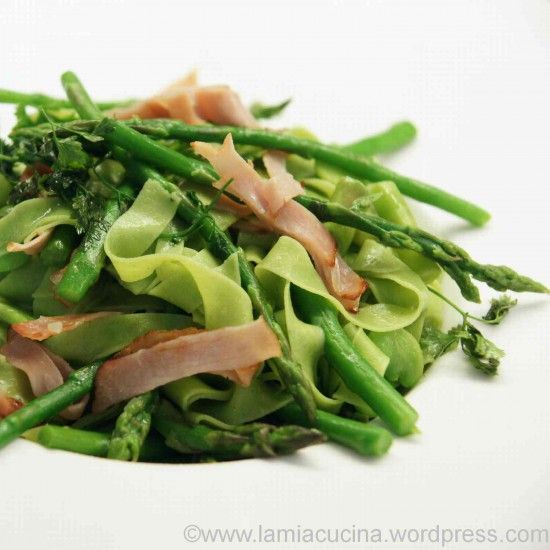 Rezeptbild: Grüne Nudeln