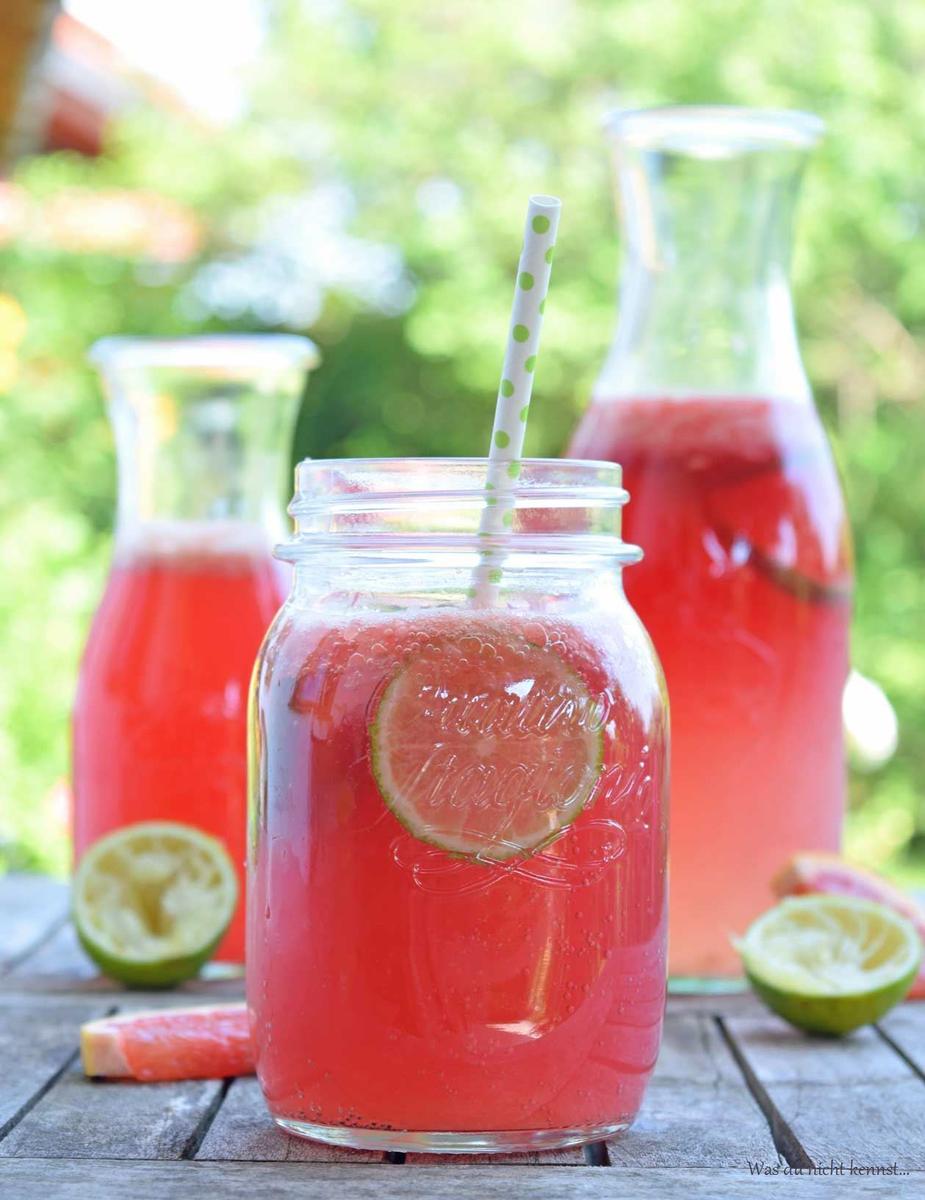Rezeptbild: Grapefruit-Limetten-Limonade