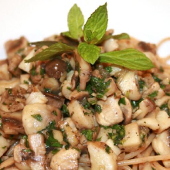 Rezeptbild: Pasta mit Pilzen und Minze