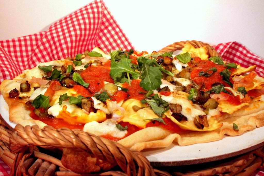 Rezeptbild: Ravioli Pizza