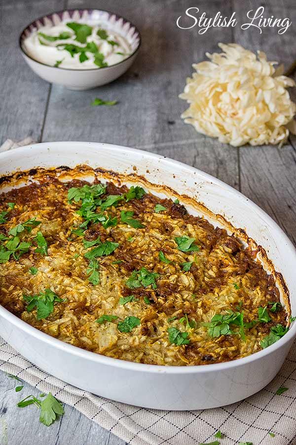 Rezeptbild: Kürbis-Hackfleisch-Auflauf