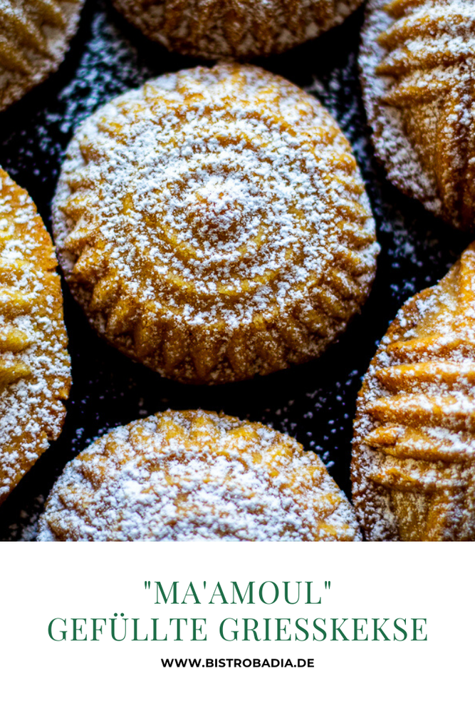 Rezeptbild: Ma'amoul: Gefüllte Grießkekse