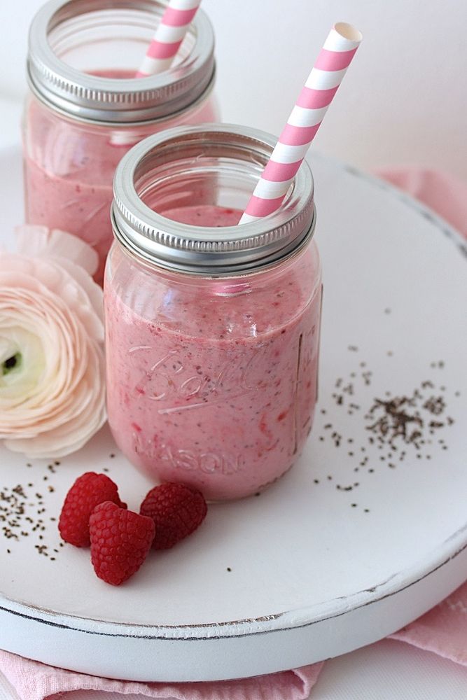 Rezeptbild: Himbeer Chia Smoothie