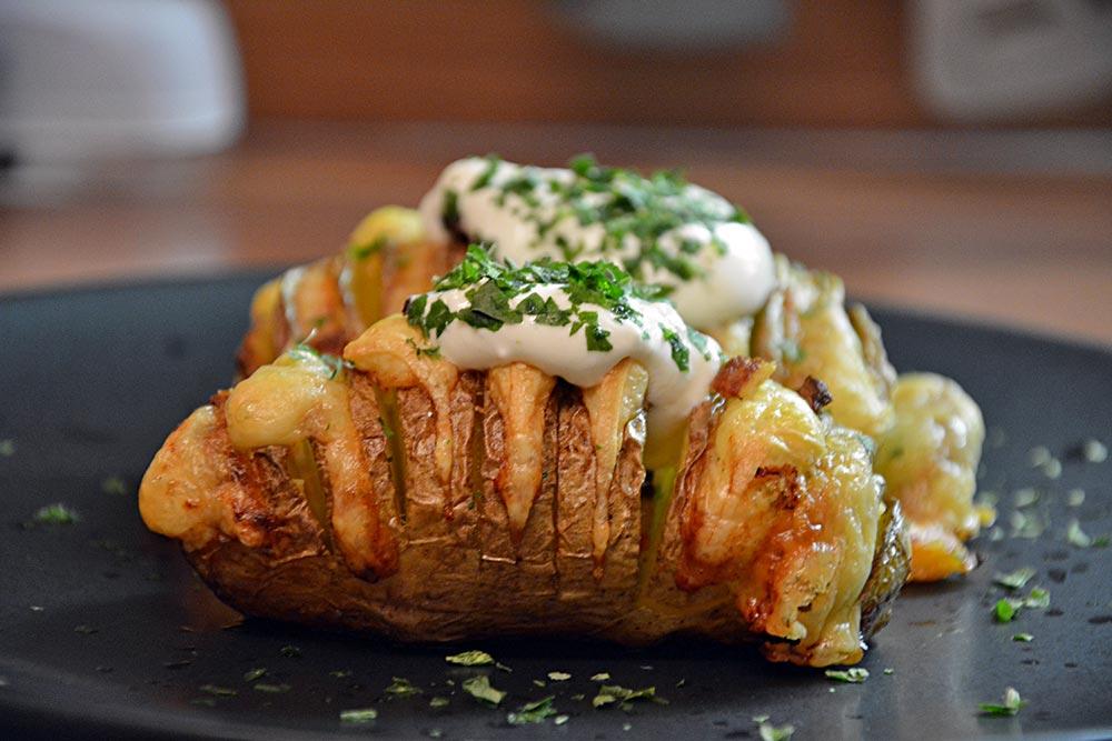 Rezeptbild: Hasselback Kartoffeln aus dem Ofen