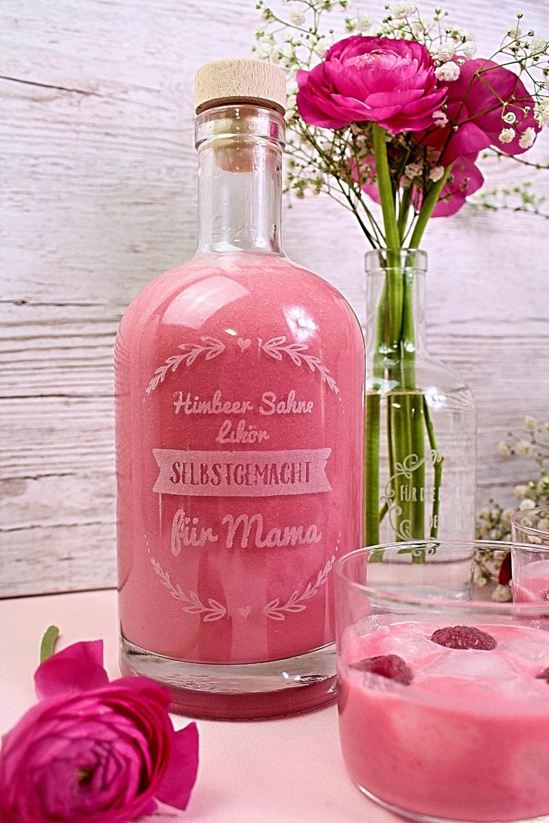 Rezeptbild: Himbeer Sahne Likör