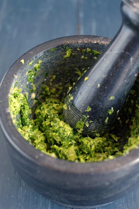 Rezeptbild: Grüne Chilipaste