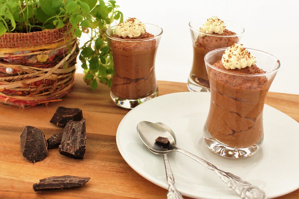 Rezeptbild: Dunkle Schokomousse
