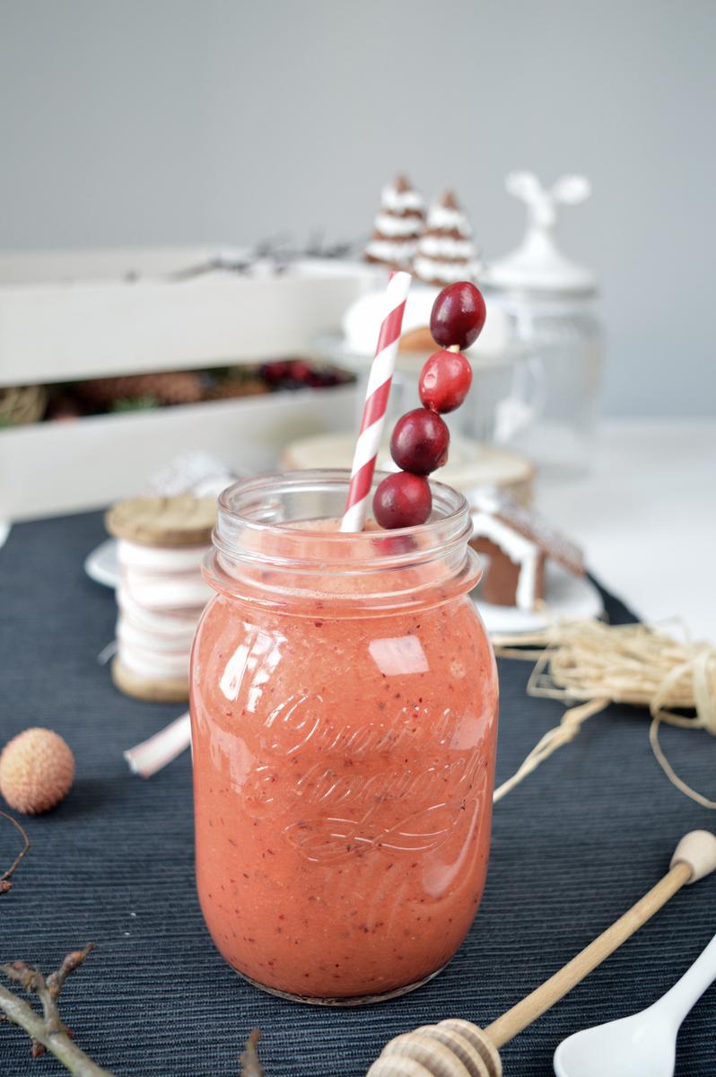 Rezeptbild: Cranberry Ingwer Smoothie