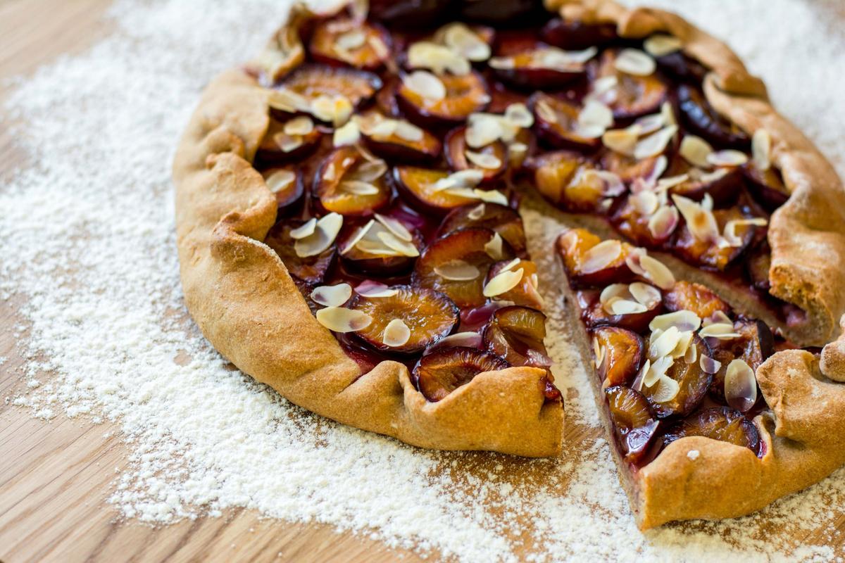 Rezeptbild: Gesunde Zwetschgen-Galette