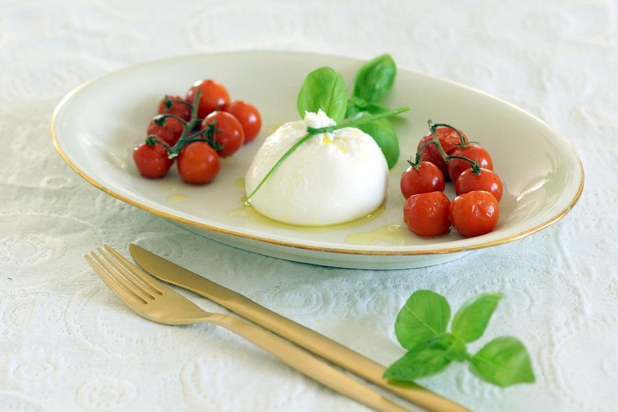 Rezeptbild: Burrata mit Trüffelöl