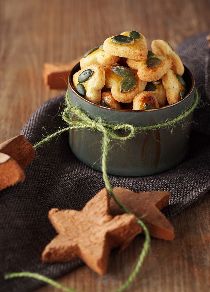 Rezeptbild: Kürbiskern-Herzchen