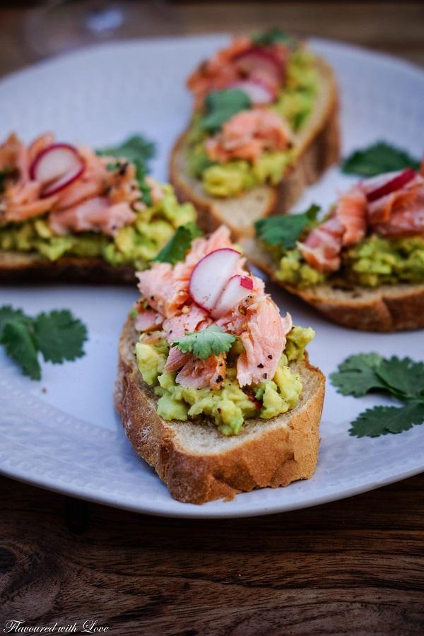 Rezeptbild: Pulled Lachs Crostini