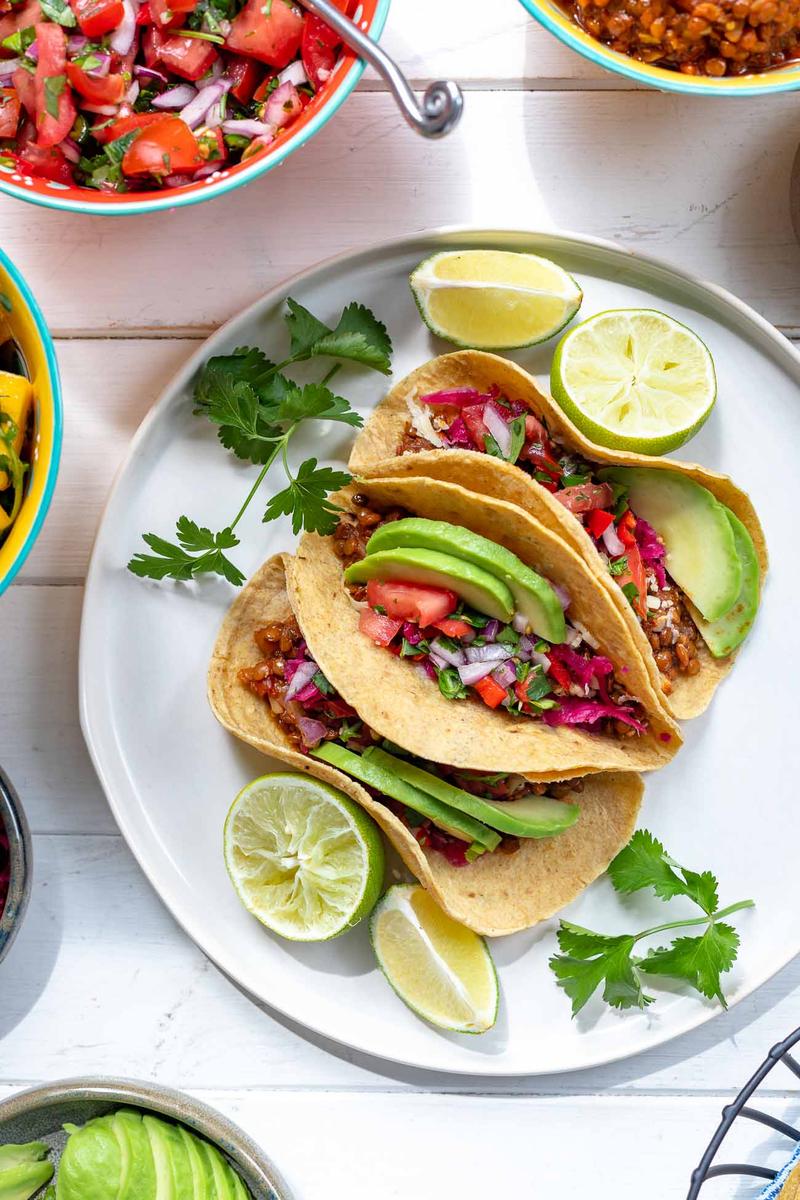 Rezeptbild: Linsen Tacos vegan