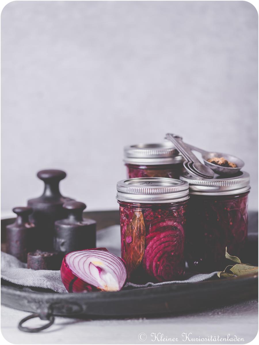 Rezeptbild: Gepickelte rote Zwiebeln