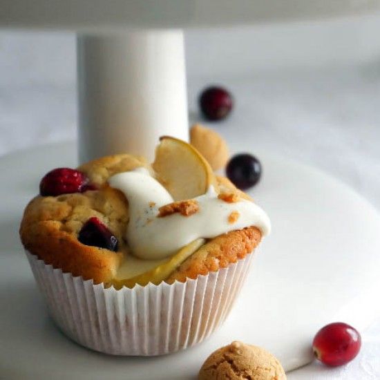 Rezeptbild: Bratapfel-Cranberry-Törtchen