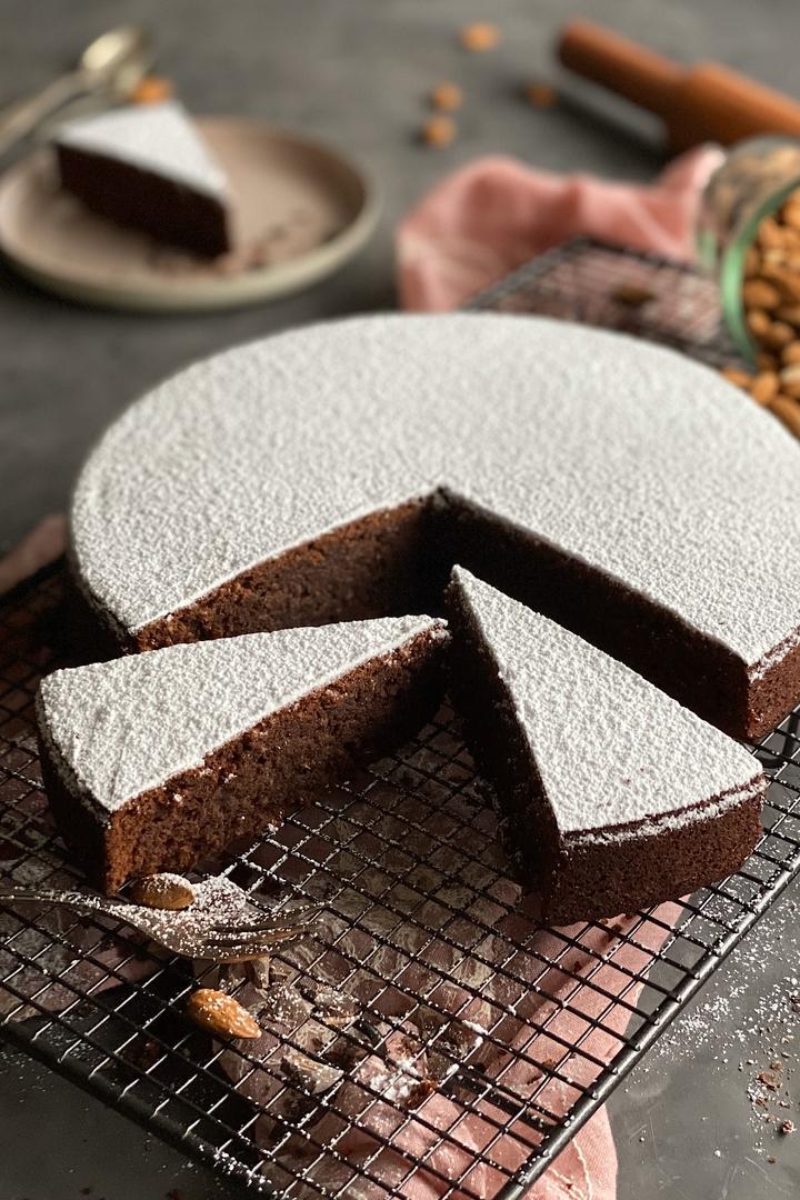 Rezeptbild: Torta Caprese – di Capri (Schoko-Mandelkuchen)