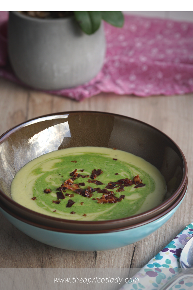 Rezeptbild: Kartoffelsuppe mit Basilikum & Bacon