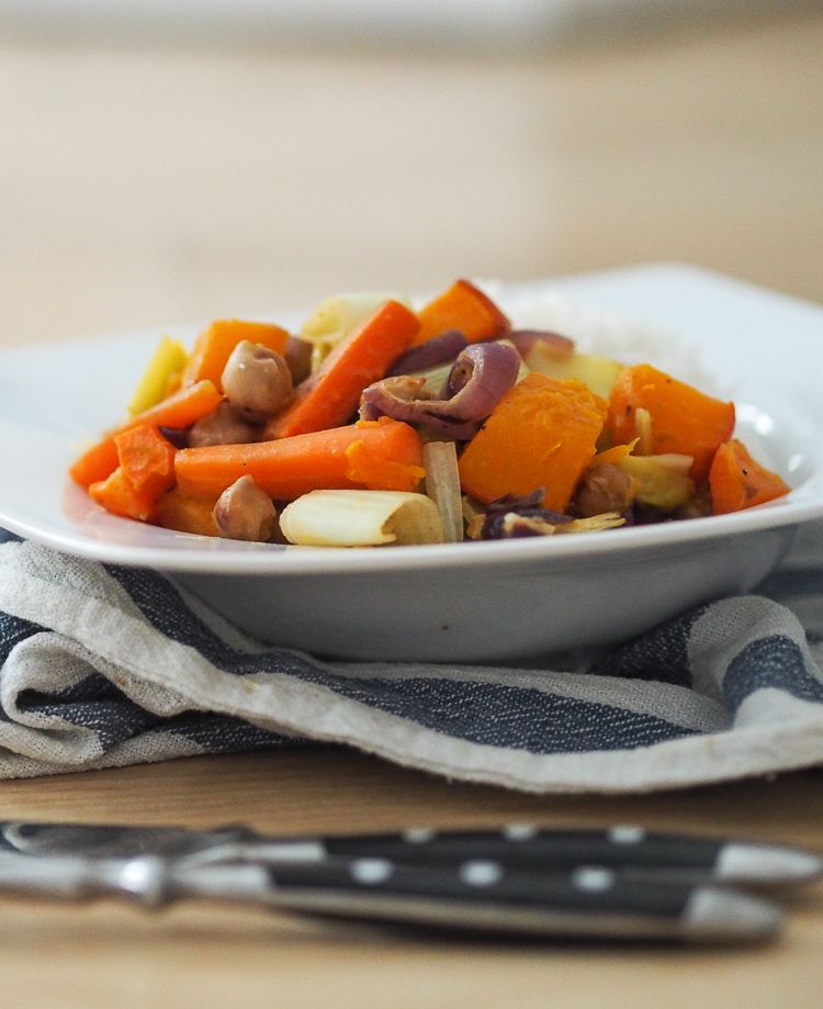 Rezeptbild: Winterliches Ofengemüse mit Dressing