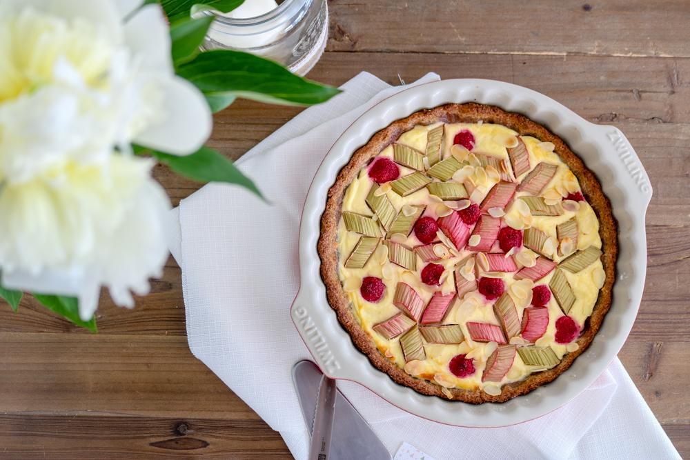 Rezeptbild: Gesunde Rhabarbertarte