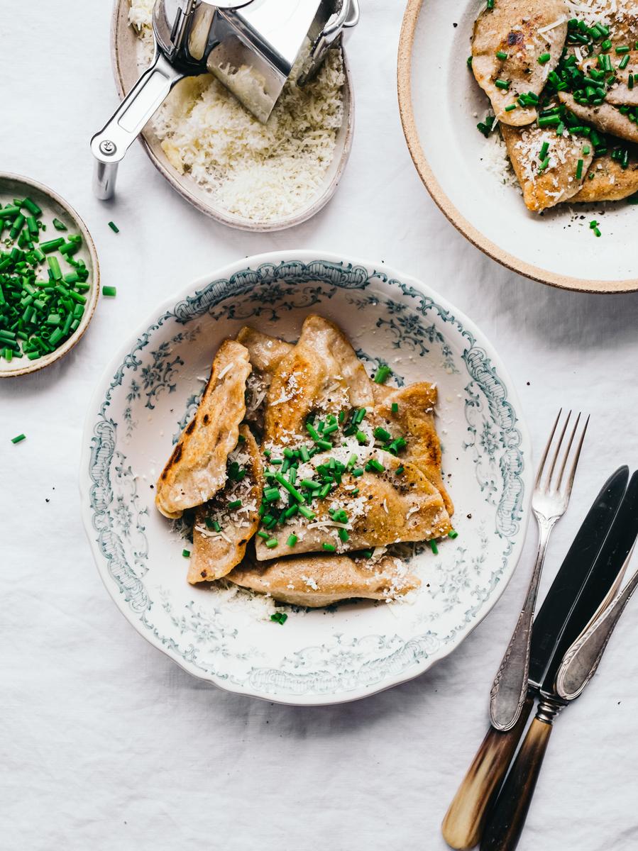 Rezeptbild: Schlutzkrapfen mit Brennnesseln