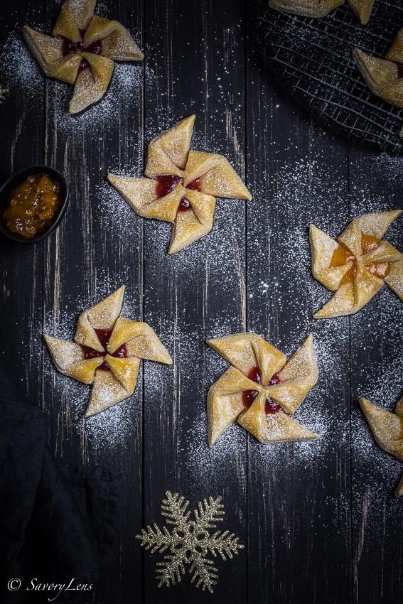 Rezeptbild: Joulutorttu – finnische Weihnachtskuchen