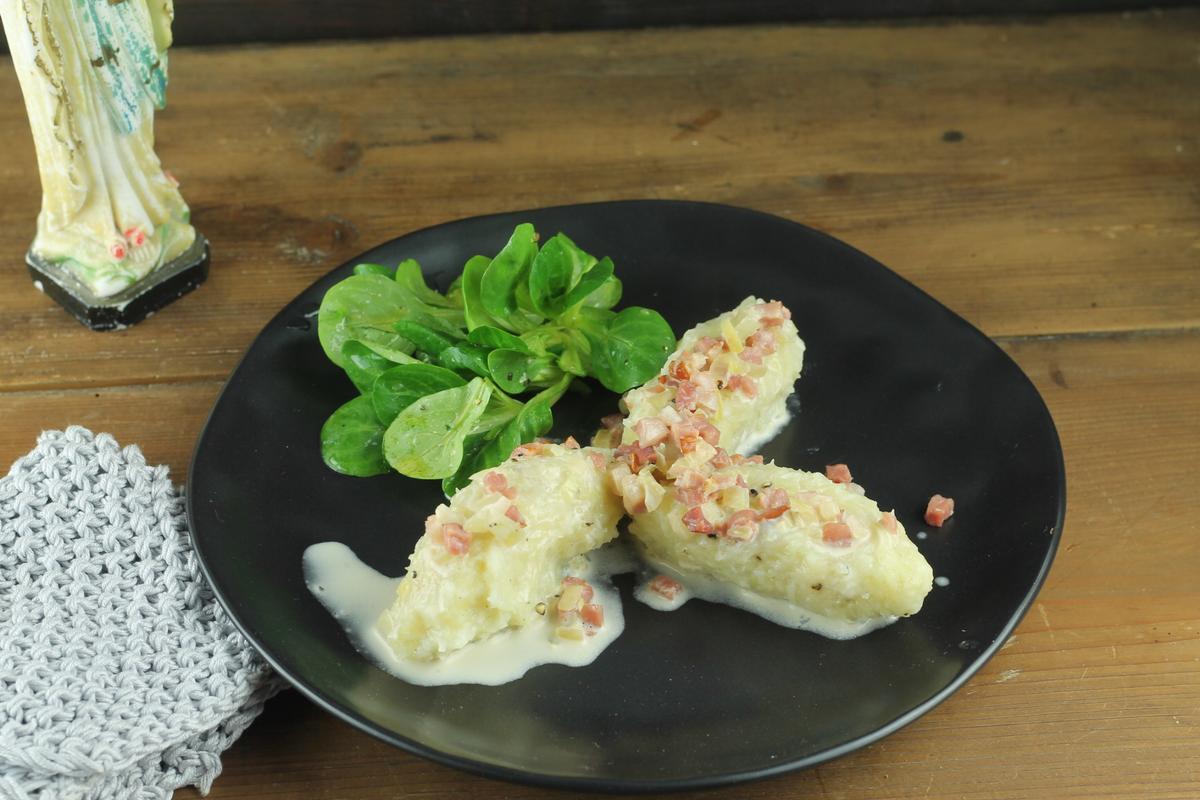 Rezeptbild: Herzdrigger mit Specksauce