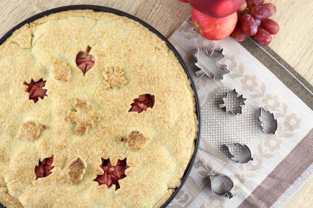 Rezeptbild: Apfel-Weintrauben-Pie mit dem gewissen Extra
