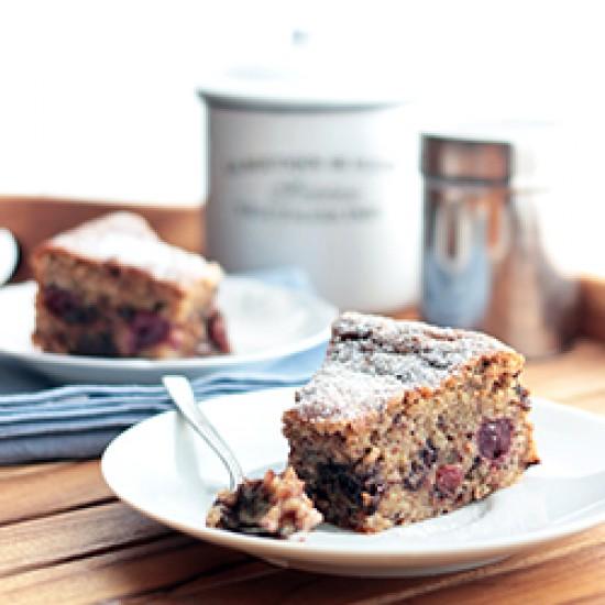 Rezeptbild: Kirsch-Schoko-Nusskuchen
