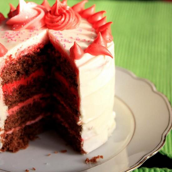 Rezeptbild: Mini Schokoladen Kuchen zum Muttertag