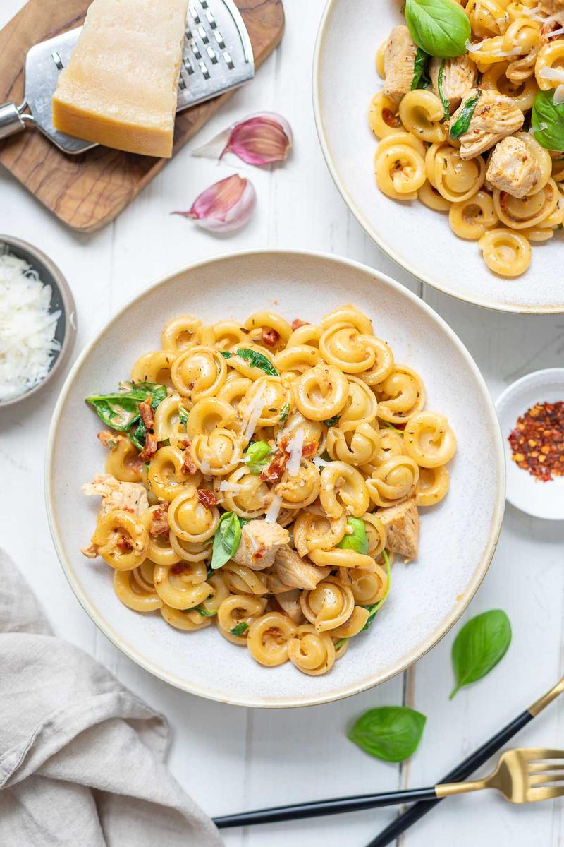 Rezeptbild: Cajun Hähnchen-Pasta mit Crème Fraîche