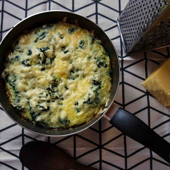 Rezeptbild: Spinat Omelett