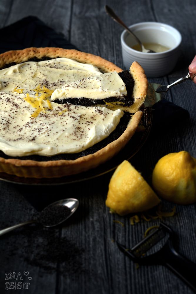 Rezeptbild: Mohn-Tarte mit Zitronencreme