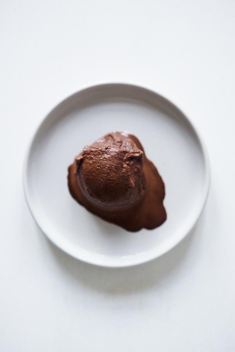 Rezeptbild: Dunkles Schokoladensorbet