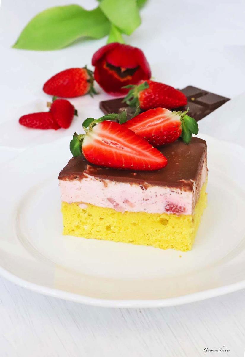 Rezeptbild: Erbeerschnitten