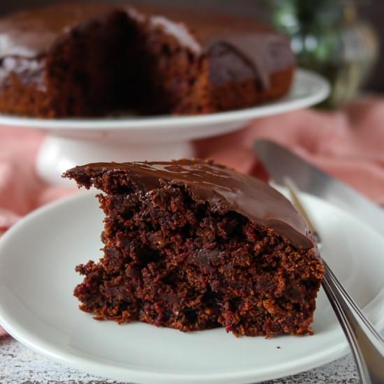 Rezeptbild: Schokoladenkuchen mit Roter Bete