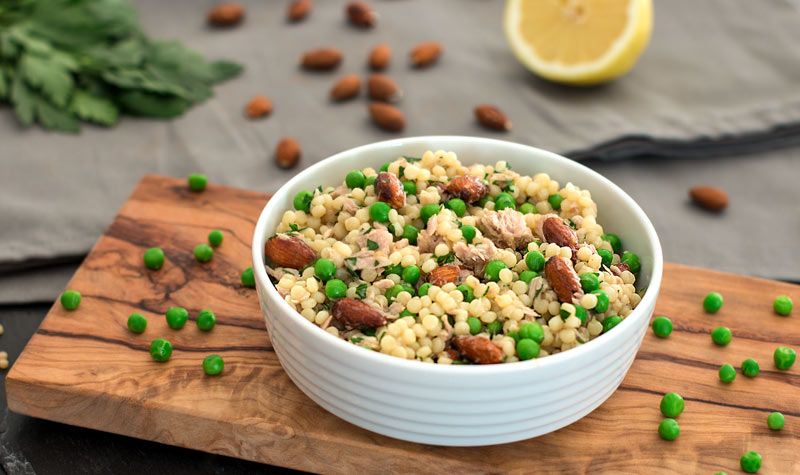 Rezeptbild: Thunfisch-Couscous-Salat mit Mandeln